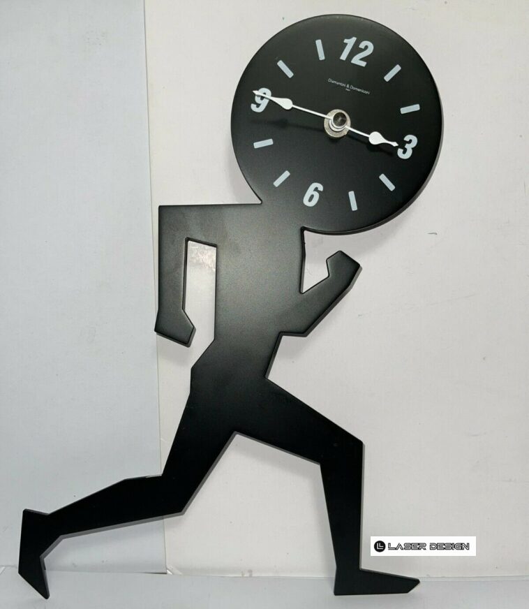 Running Man Laser Cut Wall Clock Vector Free Free Download Laser Design Download Free Dxf And Cdr